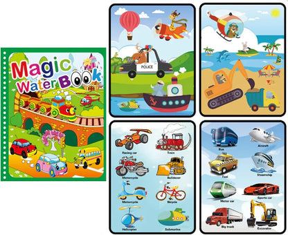 Libro Montessori para colorear y dibujar con agua