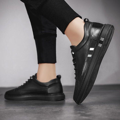 Zapatos casuales versátiles de cuero genuino para hombre