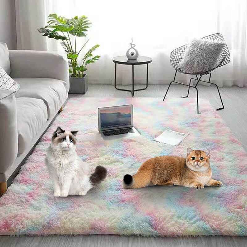 💥Oferta de Año Nuevo🔥Alfombra de suelo de felpa con degradado de color