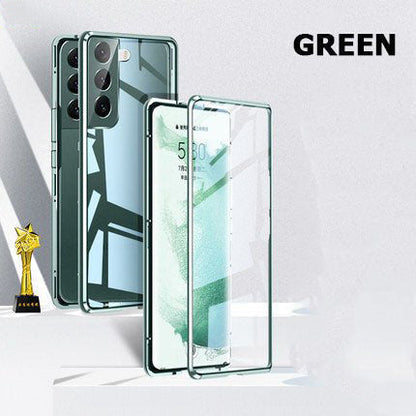 💥Funda magnética de vidrio templado de doble cara para Samsung S21-S25 Series