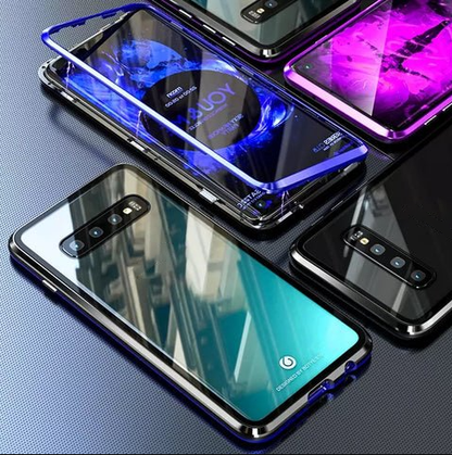 💥Funda magnética de vidrio templado de doble cara para Samsung S21-S25 Series