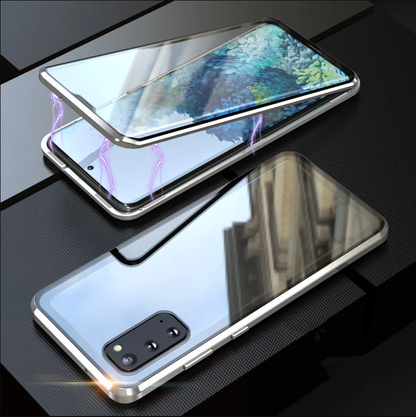💥Funda magnética de vidrio templado de doble cara para Samsung S21-S25 Series