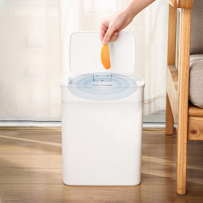 Cubo de basura con sensor inteligente y tapa