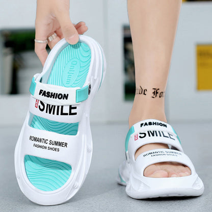 ✨ Oferta por tiempo limitado ✨Sandalias gruesas y acolchadas con un agarre hinchable.