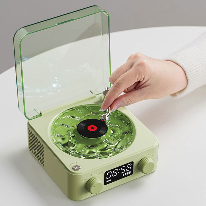 Reproductor de discos retro de múltiples funciones estilo ayuda para dormir natural sonido estéreo Bluetooth