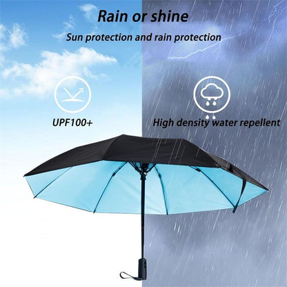 Paraguas Con Protección UPF50+ UV Con Rociador y Ventilador