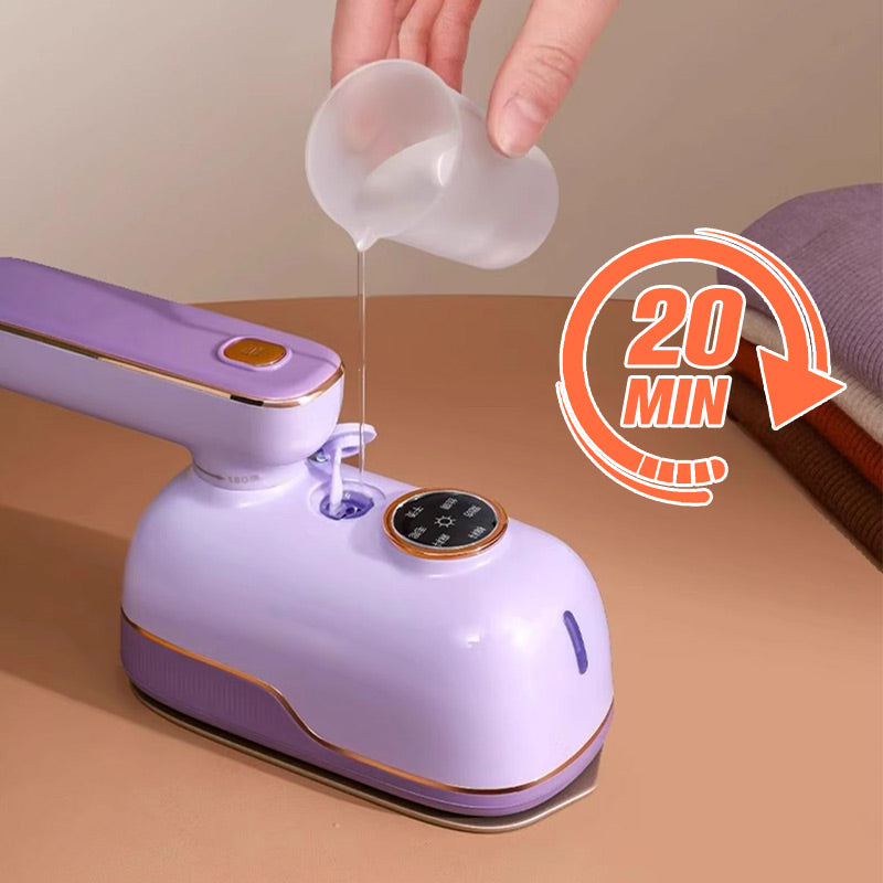 Plancha portátil multifunción con soporte y vaso medidor