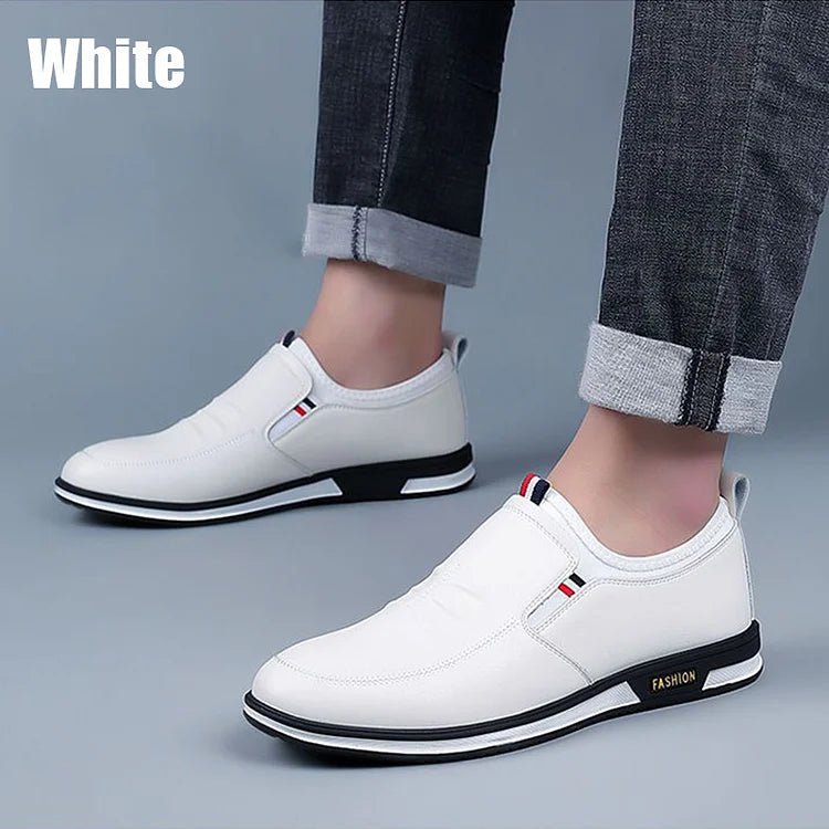 2024 Zapatos casual de piel para hombre