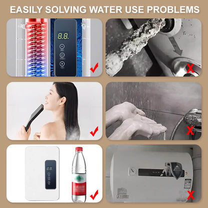 ✨ Calentador de Agua Instantáneo sin Tanque - Diseño Compacto con Control de Temperatura Digital para Ahorro de Energía ⚡🚿