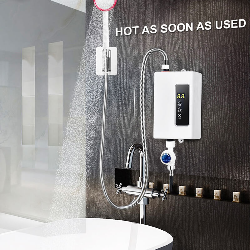 ✨ Calentador de Agua Instantáneo sin Tanque - Diseño Compacto con Control de Temperatura Digital para Ahorro de Energía ⚡🚿