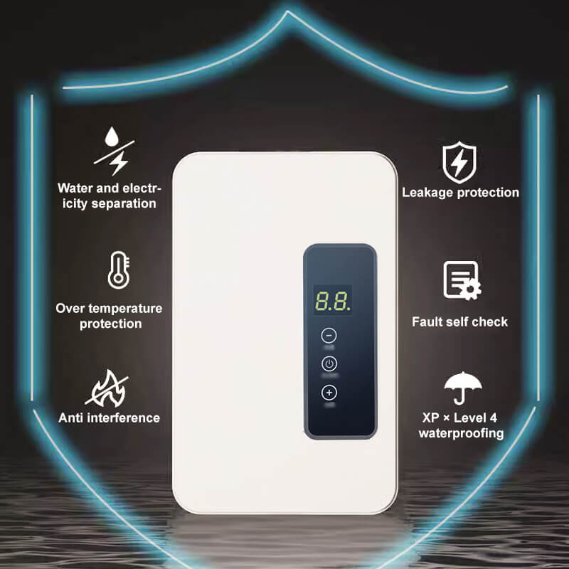✨ Calentador de Agua Instantáneo sin Tanque - Diseño Compacto con Control de Temperatura Digital para Ahorro de Energía ⚡🚿