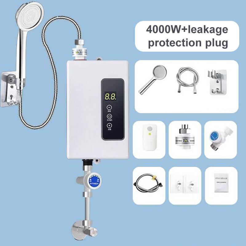 ✨ Calentador de Agua Instantáneo sin Tanque - Diseño Compacto con Control de Temperatura Digital para Ahorro de Energía ⚡🚿