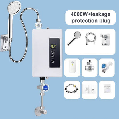 ✨ Calentador de Agua Instantáneo sin Tanque - Diseño Compacto con Control de Temperatura Digital para Ahorro de Energía ⚡🚿