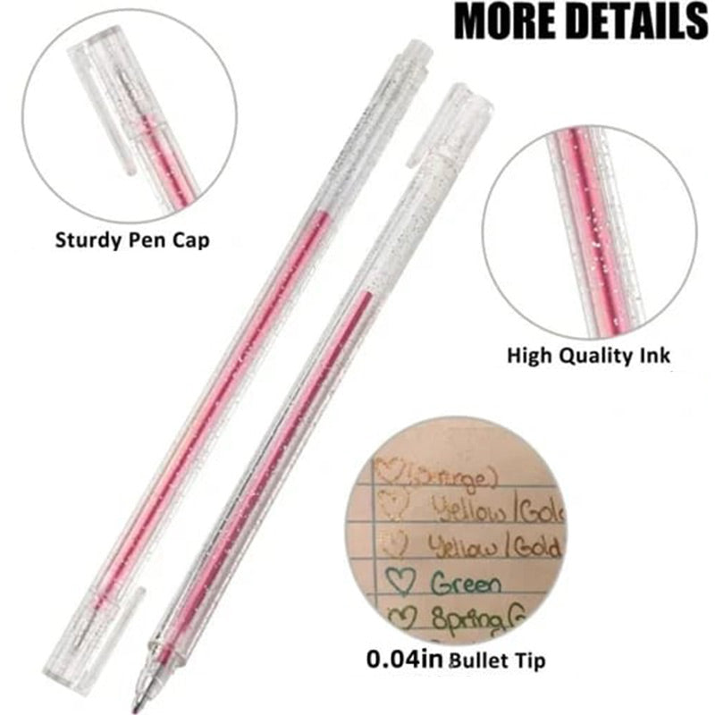 🎁Set de bolígrafos de gel con purpurina