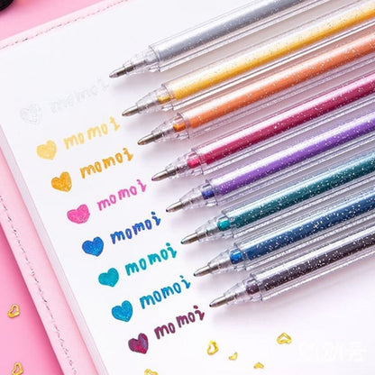 🎁Set de bolígrafos de gel con purpurina