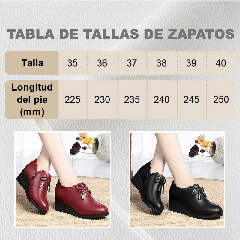 Zapatos de cuero PU elegantes, transpirables y antideslizantes para mujer