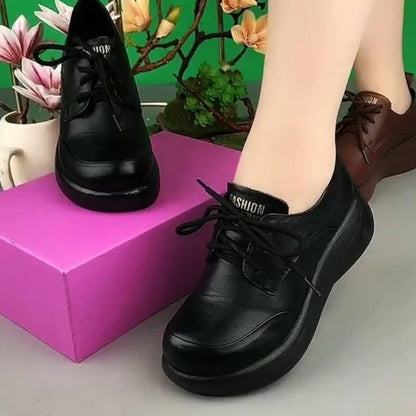 Zapatos de Cuero de Suela Blanda para Mujer
