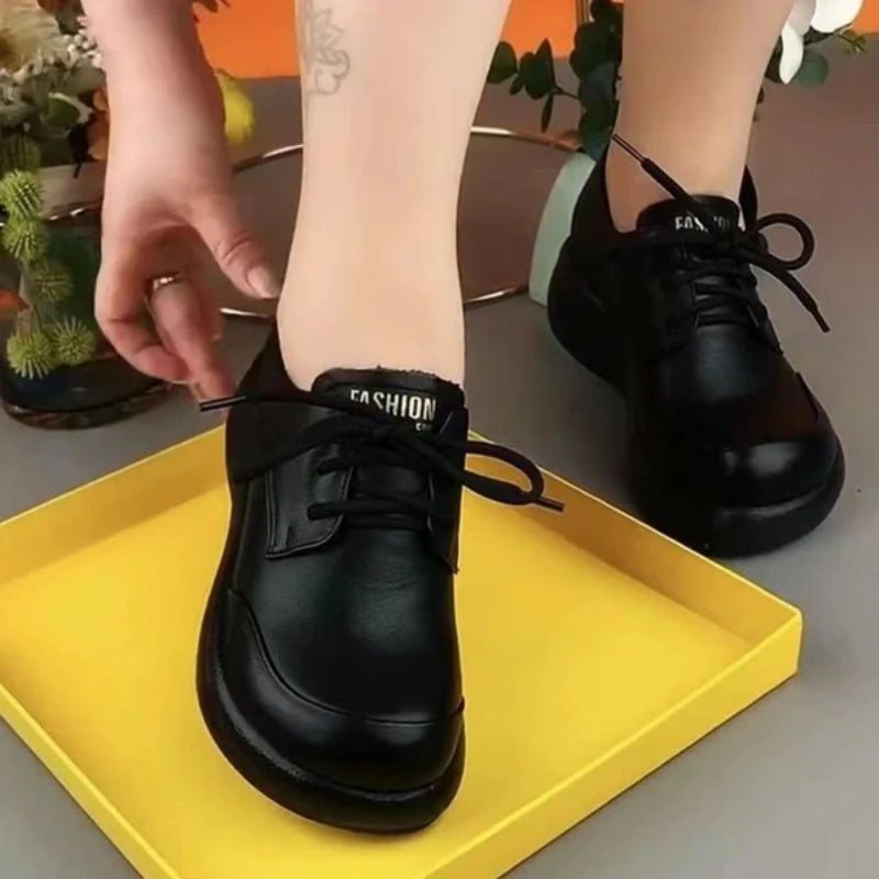 Zapatos de Cuero de Suela Blanda para Mujer