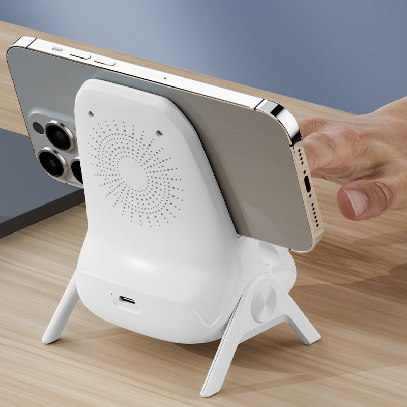 📱 42% DE DESCUENTO ! ✨ Soporte de Teléfono con Cargador Rápido Inalámbrico - Ajuste Universal y Rotación 360°, Ideal para Viajes u Oficina 🚗📦