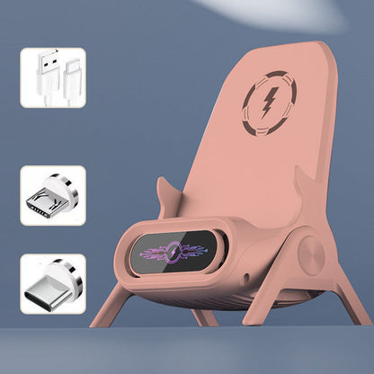 📱 42% DE DESCUENTO ! ✨ Soporte de Teléfono con Cargador Rápido Inalámbrico - Ajuste Universal y Rotación 360°, Ideal para Viajes u Oficina 🚗📦