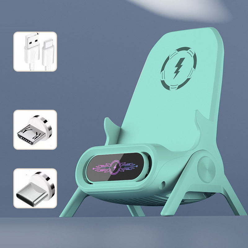 📱 42% DE DESCUENTO ! ✨ Soporte de Teléfono con Cargador Rápido Inalámbrico - Ajuste Universal y Rotación 360°, Ideal para Viajes u Oficina 🚗📦