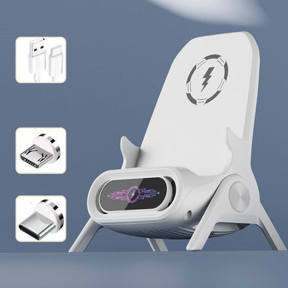 📱 42% DE DESCUENTO ! ✨ Soporte de Teléfono con Cargador Rápido Inalámbrico - Ajuste Universal y Rotación 360°, Ideal para Viajes u Oficina 🚗📦