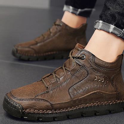 Zapatos de Piel para Hombre Hechos a Mano - Alivian el Dolor de Pies