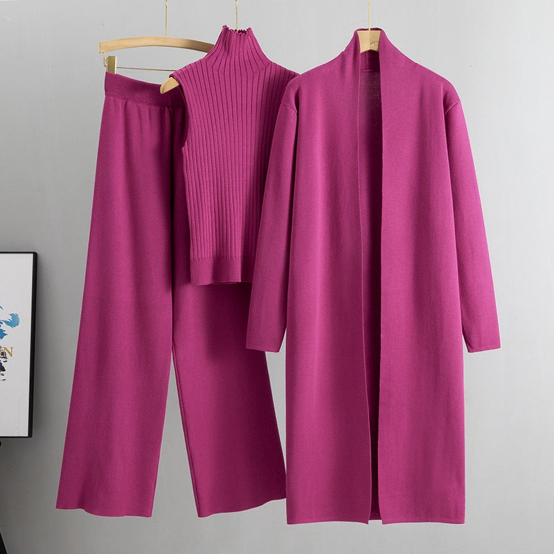 🛒Entrega gratuita y oferta por tiempo limitado⏳Conjunto de 3 piezas - Chaleco sin mangas, rebeca y pantalón de otoño