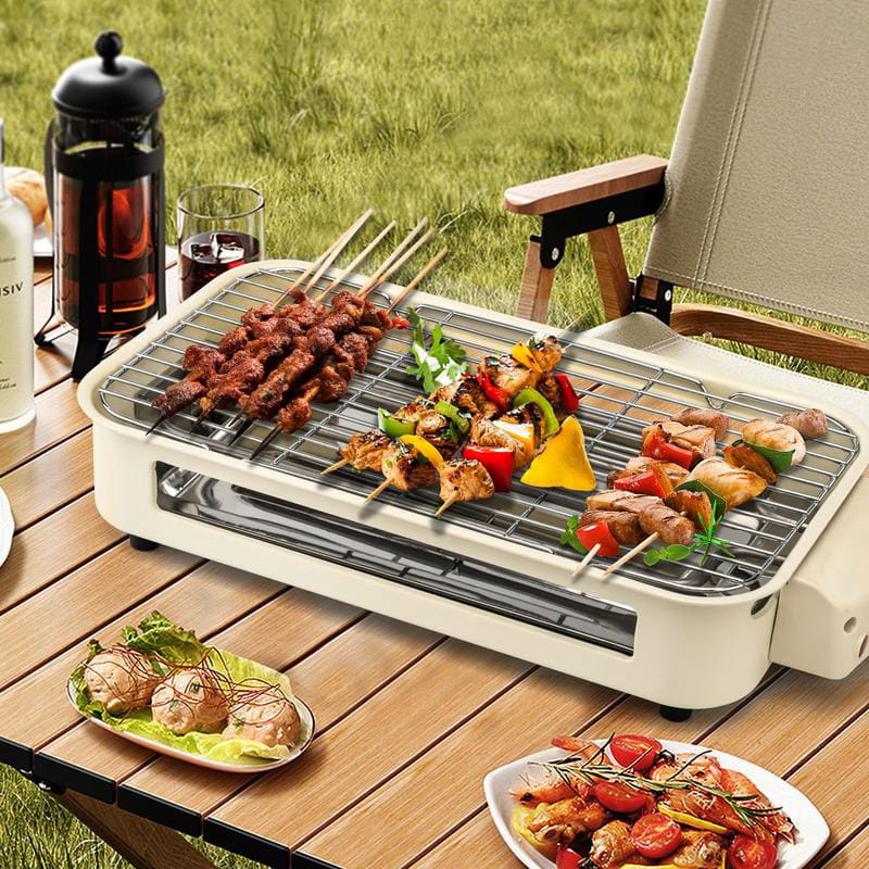 Parrilla eléctrica sin humo multifunción desmontable de gran capacidad
