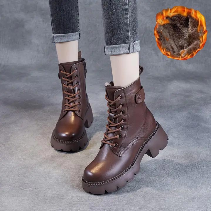Botas de Cuero Cómodas para Mujeres