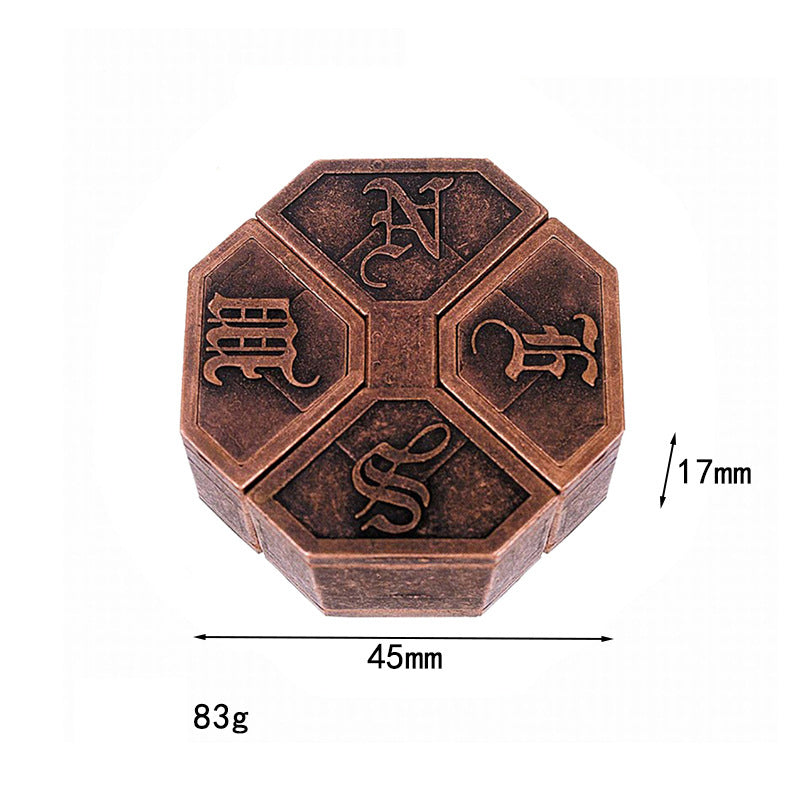 Dificultad elevada: anillo de rompecabezas de metal, solo para mentes con un CI superior a 120.