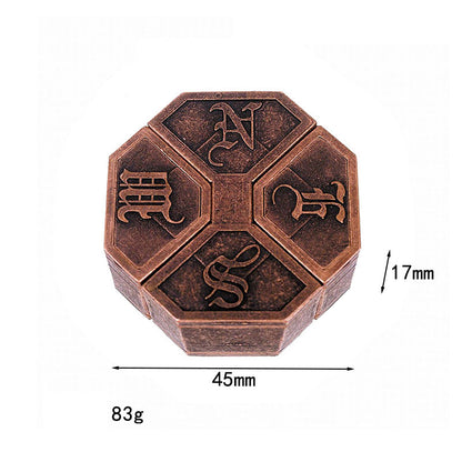 Dificultad elevada: anillo de rompecabezas de metal, solo para mentes con un CI superior a 120.