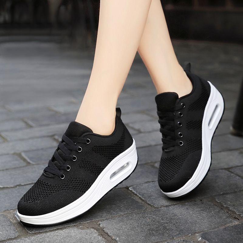 Zapatillas slip-on Ortopédicas para Mujer, Malla elástica con cojín de aire