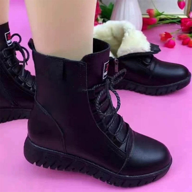 Botas gruesas impermeables ligeras y suaves para mujer