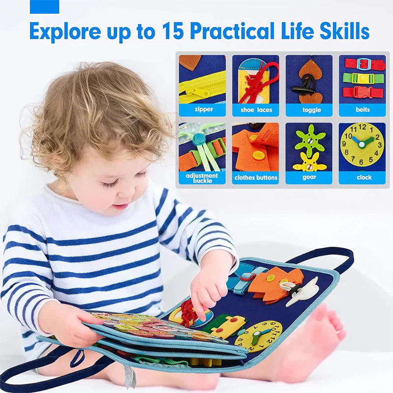 🔥TODDLER Tablero ocupado | Actividades de aprendizaje preescolar | Regalo para niños
