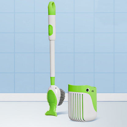 🍃Juego de escobillas de pared con ventosa para limpiar inodoros