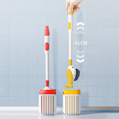 🍃Juego de escobillas de pared con ventosa para limpiar inodoros