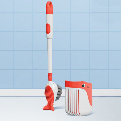 🍃Juego de escobillas de pared con ventosa para limpiar inodoros