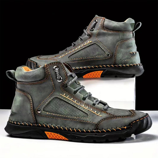 💥Elegantes botas para hombre con suela plana cosida a mano