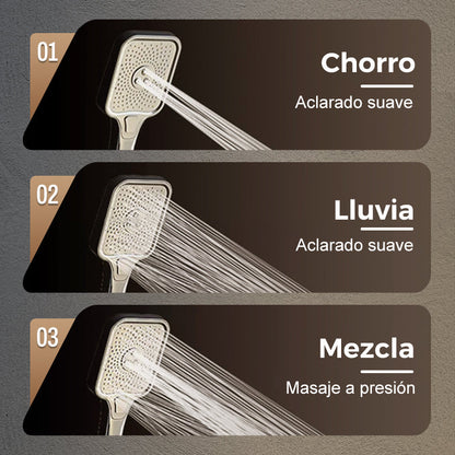 Juego de Grifos de Ducha Termostáticos Inteligentes con Aumento de Presión y Pantalla Digital