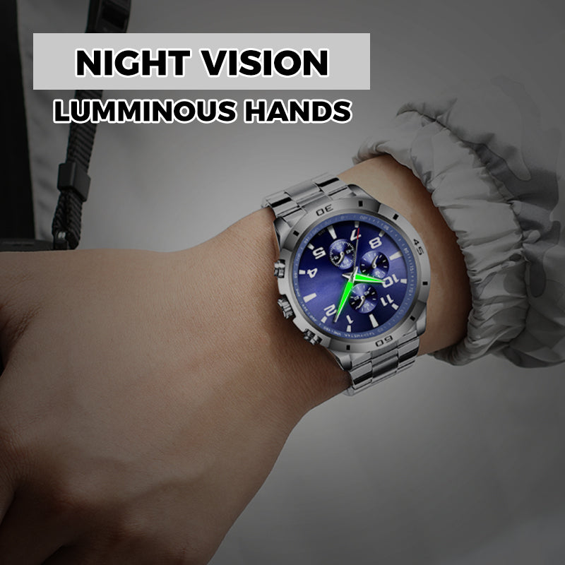 Reloj de cuarzo luminoso impermeable de moda