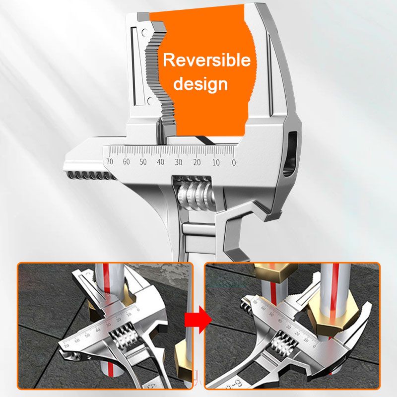 🔥Llave De Fregadero Reversible Con Apertura De Mordaza De 6-68 mm