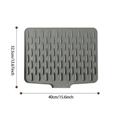 Alfombrilla de drenaje de silicona multifuncional y plegable