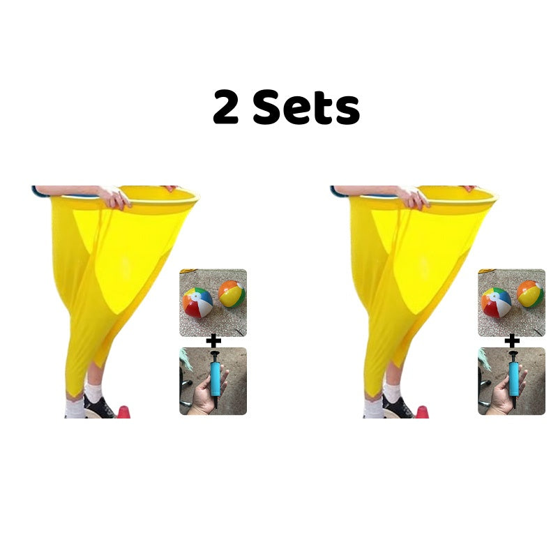 🎯Juego de Lanzamiento de Pantalones de Abuela - Divertido Juego Familiar con Cinturón Elástico para Fiestas de Verano 🌞🤣