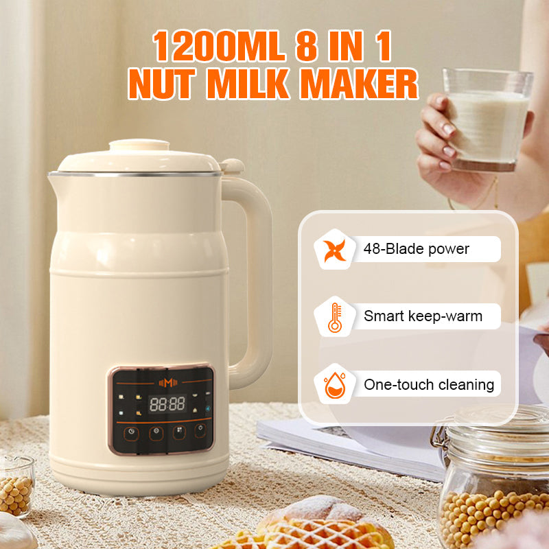 MÁQUINA PARA LECHES VEGETALES 8 EN 1 • CAPACIDAD: 1200 ML