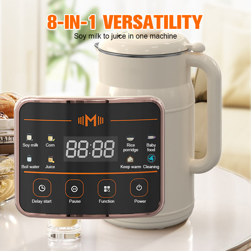 MÁQUINA PARA LECHES VEGETALES 8 EN 1 • CAPACIDAD: 1200 ML