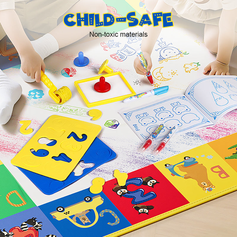 Alfombra para dibujar con agua sin ensuciar, 80 x 60 cm, juguete para niños pequeños