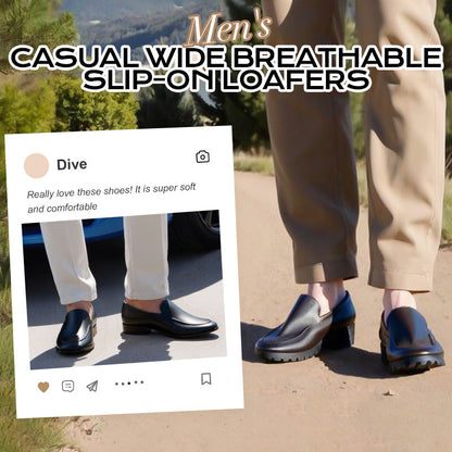 ✨Comodidad Todo El Día✨ Mocasines Informales Amplios y Transpirables para Hombres