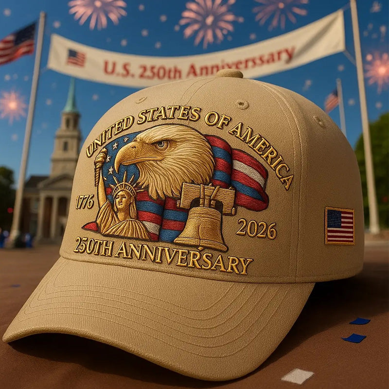 Gorra del 250.° Aniversario de Estados Unidos - Eagle & Liberty 🎁