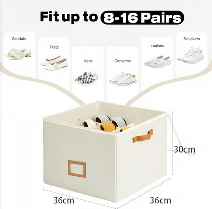 💥Organizador de zapatos de tela, caja de almacenamiento.